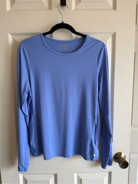 Hang Ten Women's Long-Sleeve Performance Tee - Periwinkle